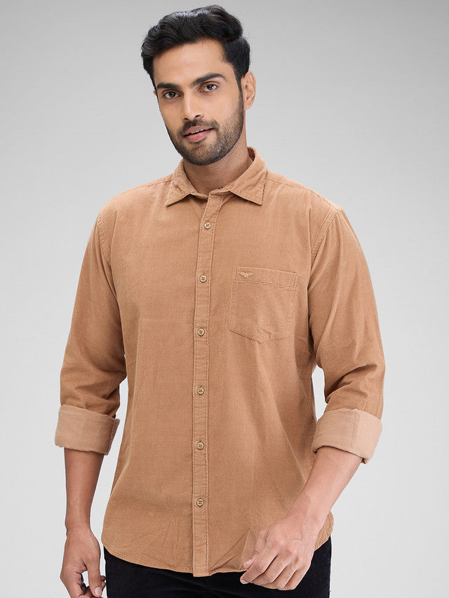 Park Avenue Khaki Casual Shirt 