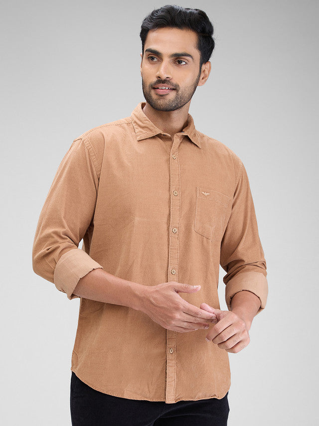 Park Avenue Khaki Casual Shirt 