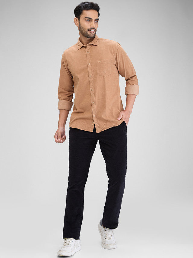 Park Avenue Khaki Casual Shirt 