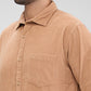 Park Avenue Brown Solid Slim Fit Cotton Casual Shirt