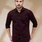 Park Avenue Maroon Casual Shirt