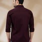 Park Avenue Maroon Casual Shirt