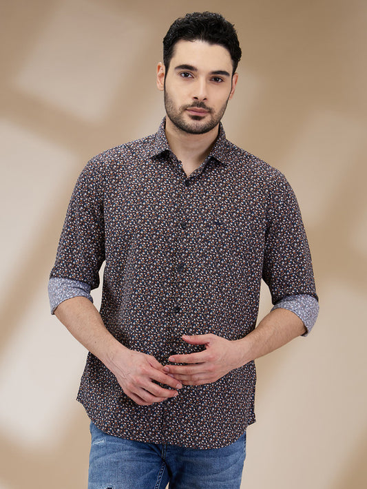 Park Avenue Brown Casual Shirt