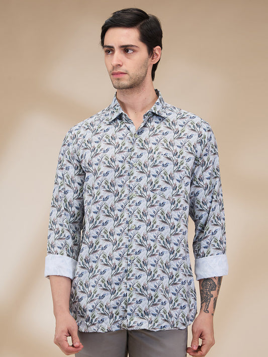 Park Avenue Green Casual Shirt