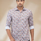 Park Avenue Red Casual Shirt