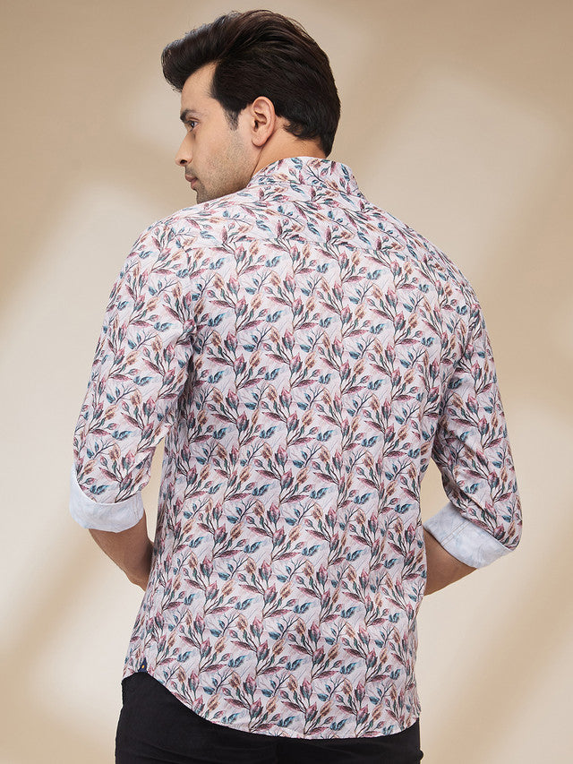 Park Avenue Red Casual Shirt