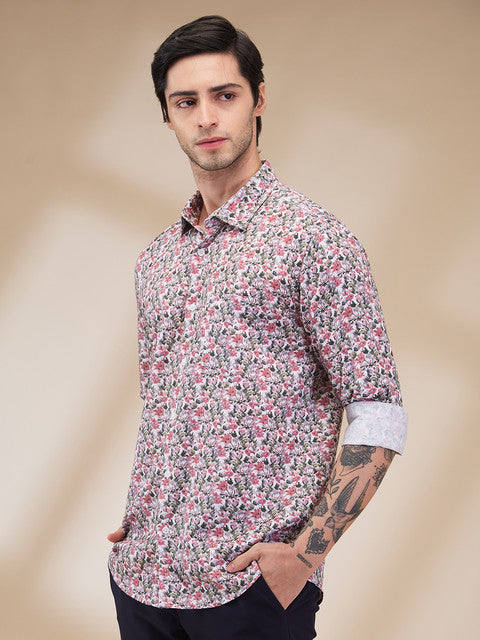 Park Avenue Red Casual Shirt 