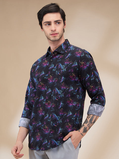 Park Avenue Black Casual Shirt 