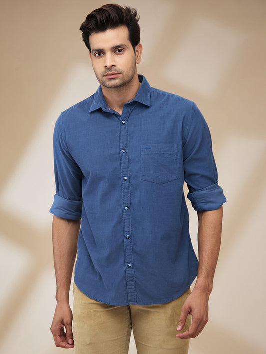 Park Avenue Blue Casual Shirt