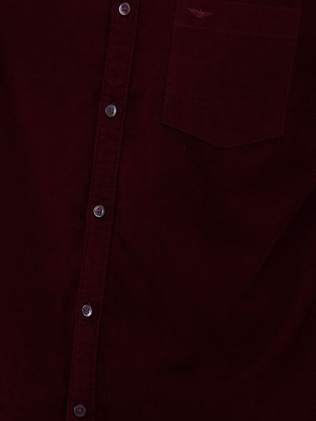 Park Avenue Maroon Casual Shirt