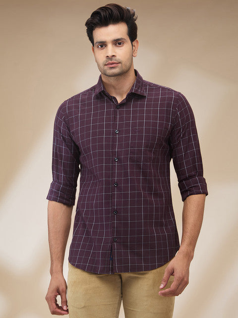 Park Avenue Purple Casual Shirt 