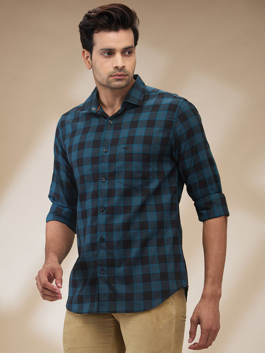 Park Avenue Grey Casual Shirt