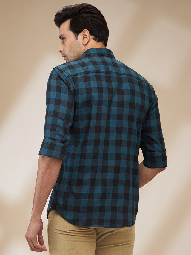 Park Avenue Grey Casual Shirt