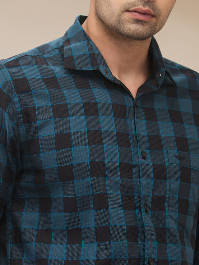 Park Avenue Grey Casual Shirt