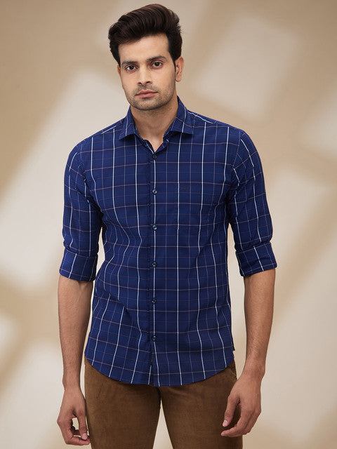 Park Avenue Blue Casual Shirt 