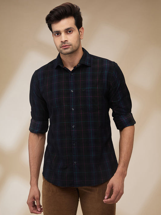 Park Avenue Green Casual Shirt