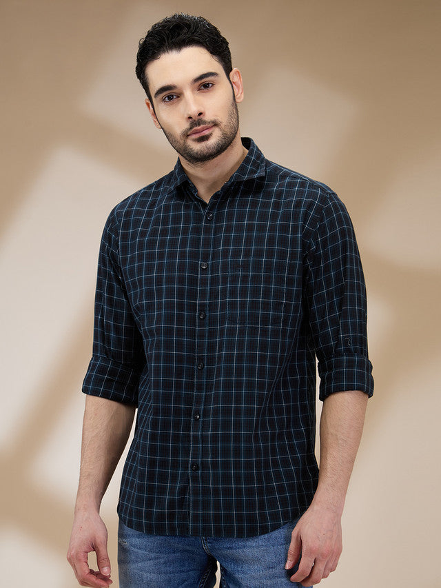 Park Avenue Blue Casual Shirt
