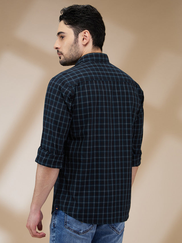 Park Avenue Blue Casual Shirt