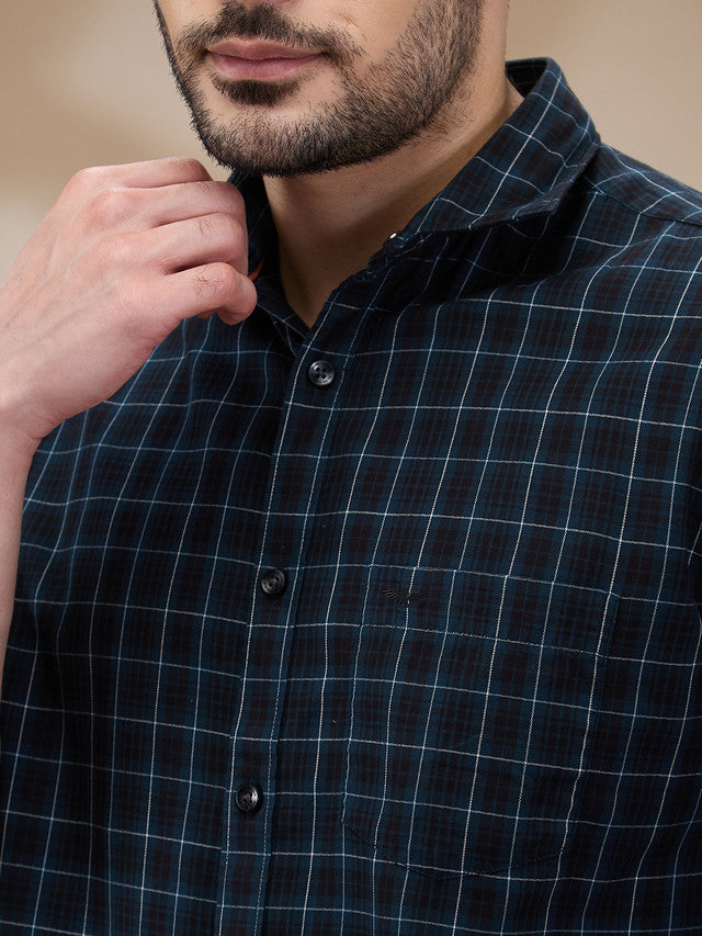 Park Avenue Blue Casual Shirt