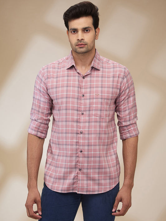 Park Avenue Pink Casual Shirt