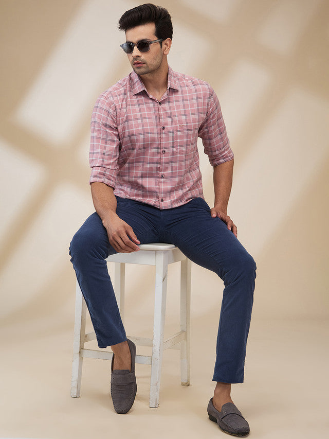 Park Avenue Pink Casual Shirt