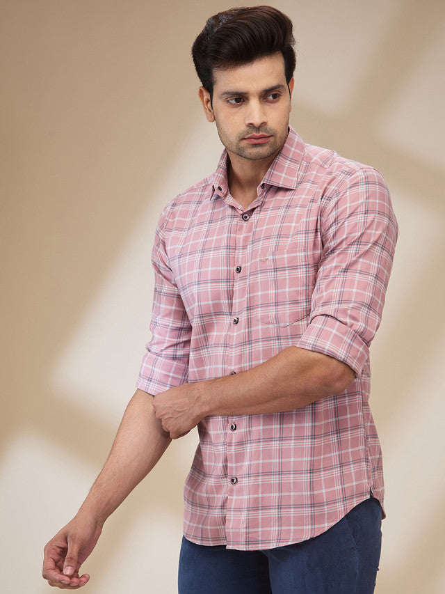 Park Avenue Pink Casual Shirt