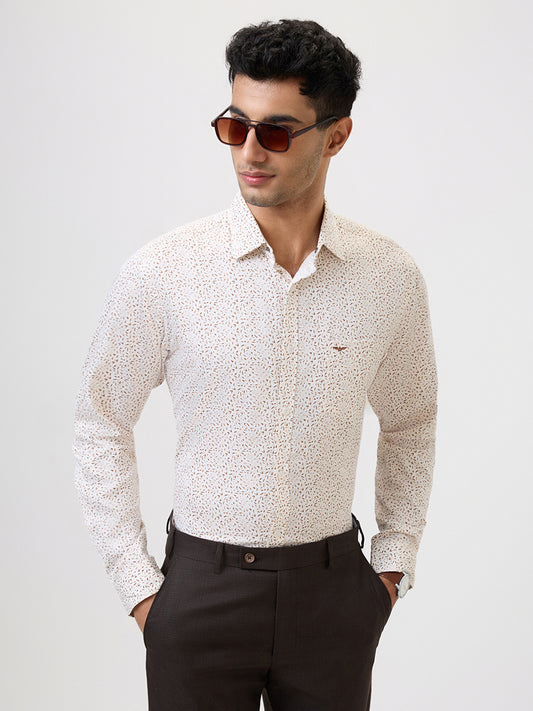 Park Avenue Yellow Casual Shirt 