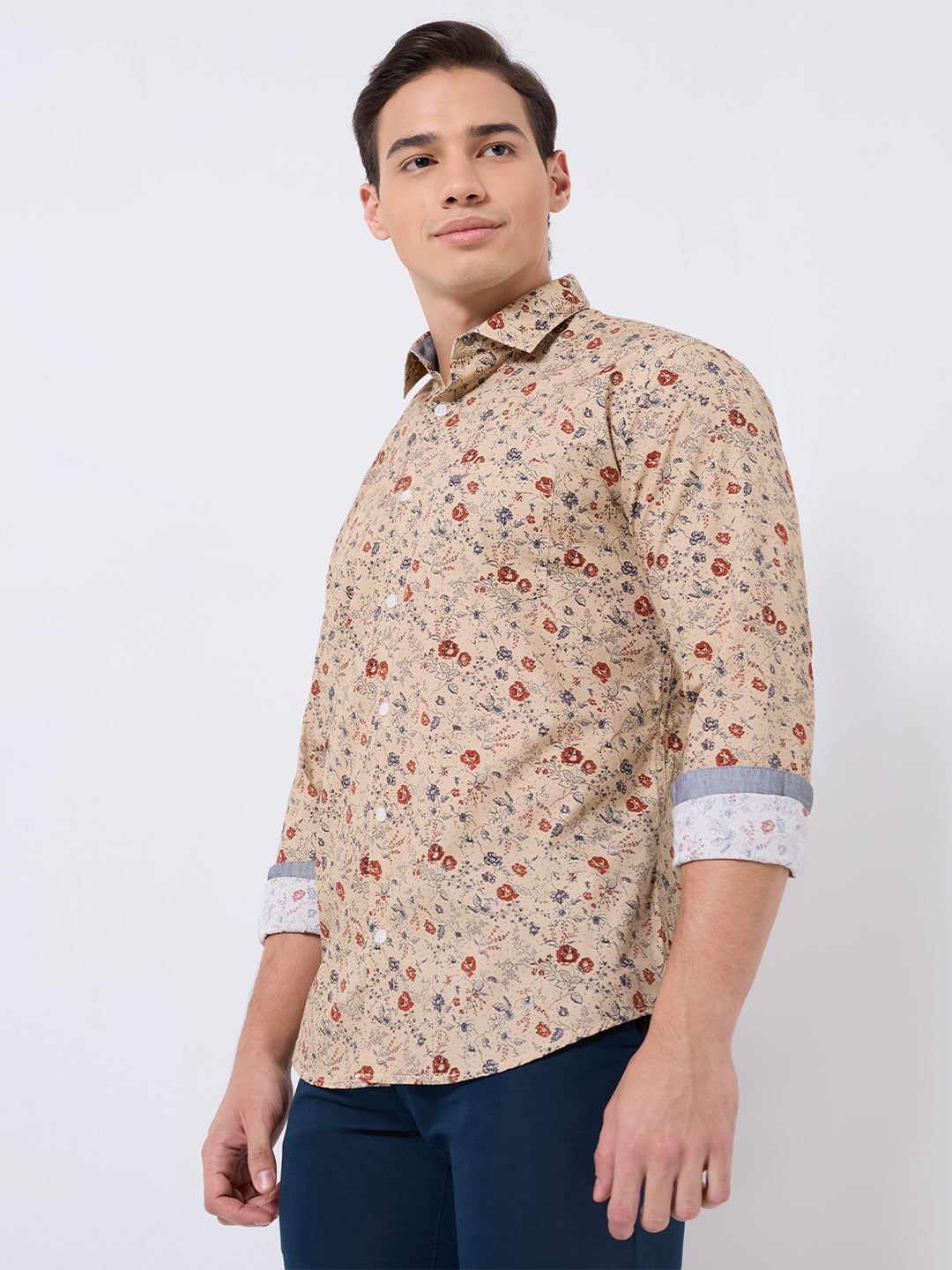 Park Avenue Brown Casual Shirt 