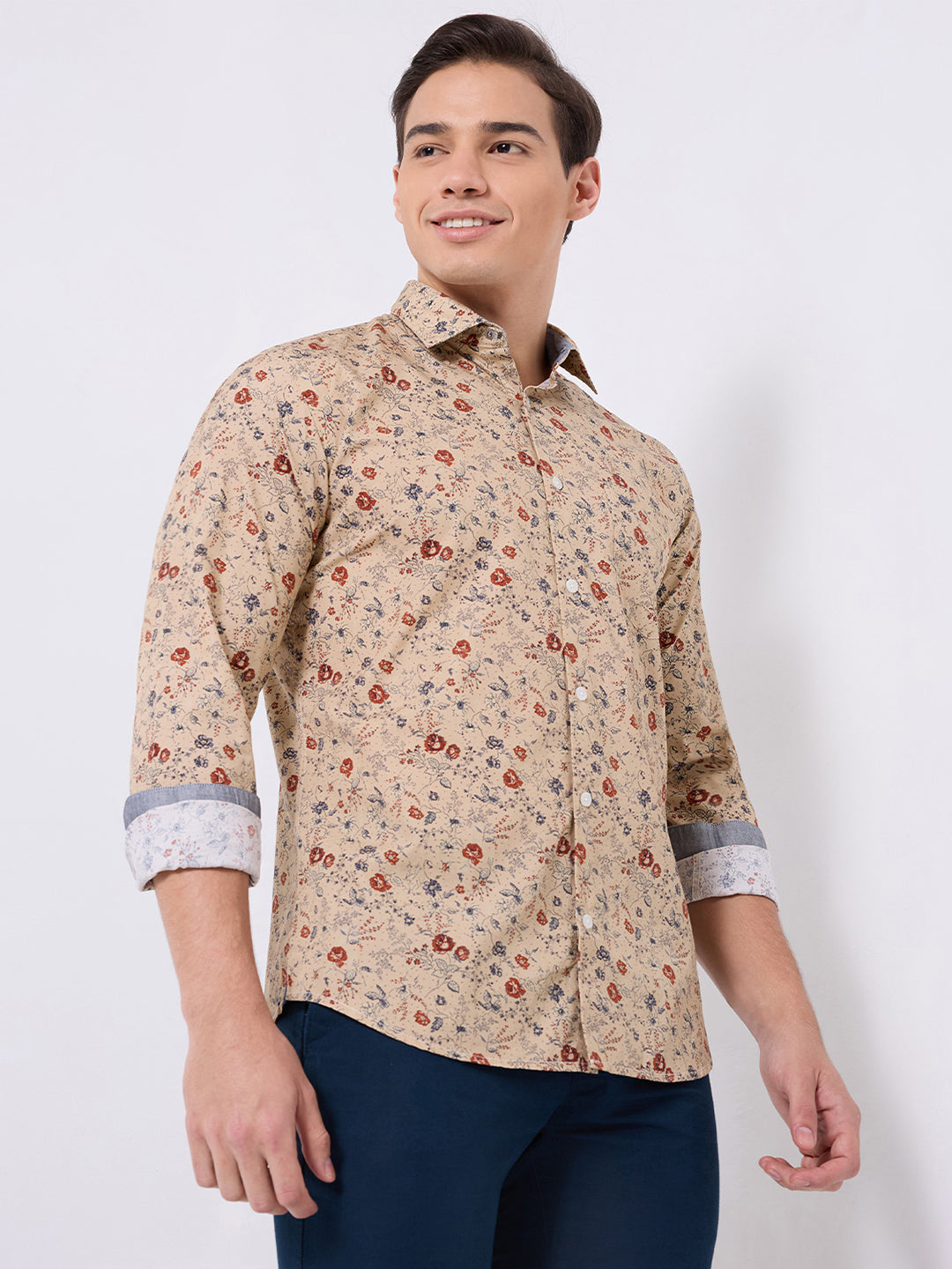 Park Avenue Brown Casual Shirt 