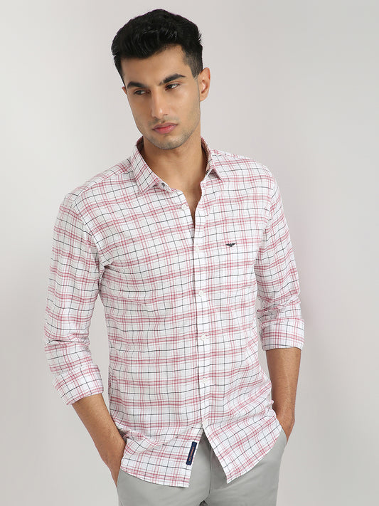 Park Avenue Red Casual Shirt 