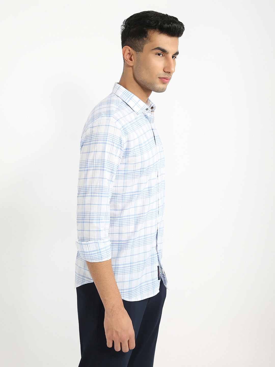 Park Avenue Blue Casual Shirt 