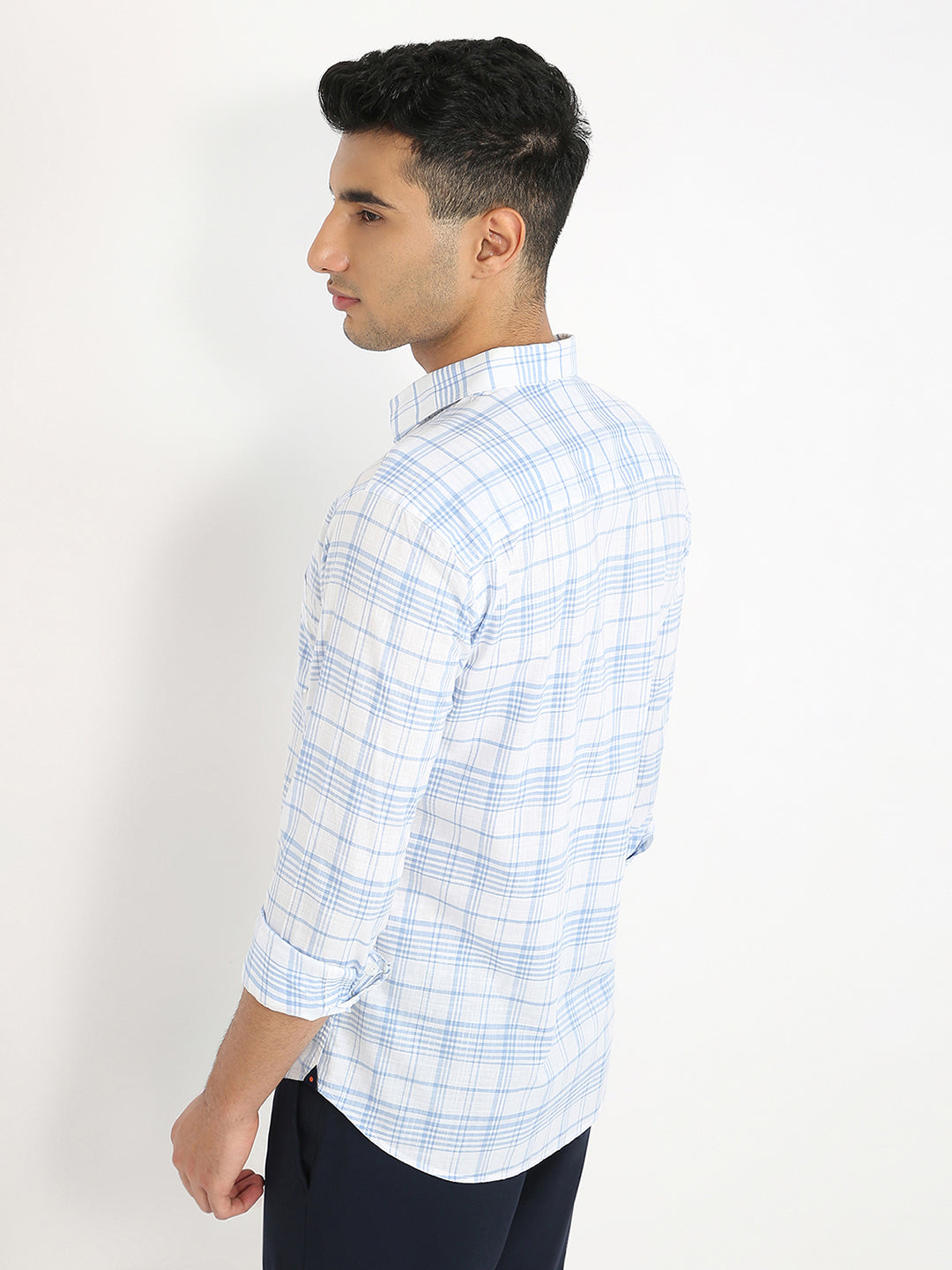 Park Avenue Blue Casual Shirt 