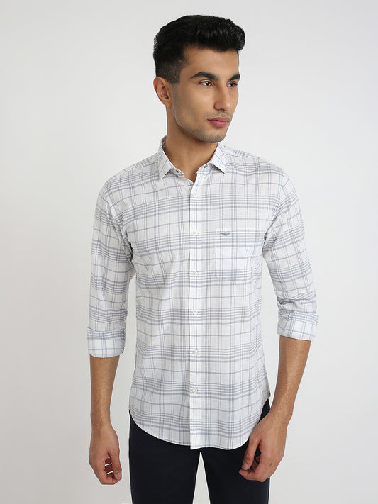 Park Avenue Grey Casual Shirt 