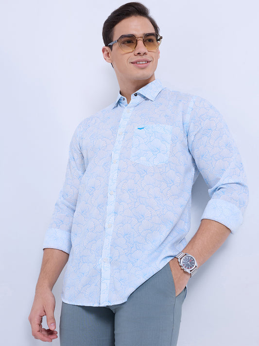 Park Avenue Blue Casual Shirt 