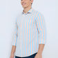 Park Avenue Orange Casual Shirt 