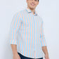 Park Avenue Orange Casual Shirt 