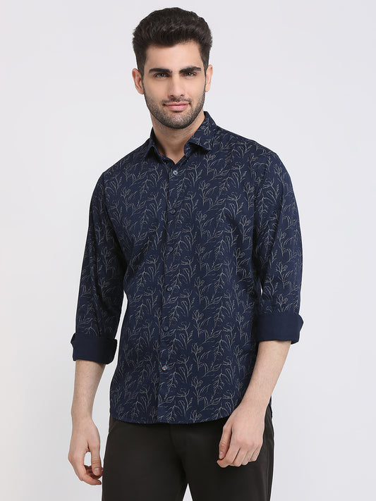 Park Avenue Blue Casual Shirt