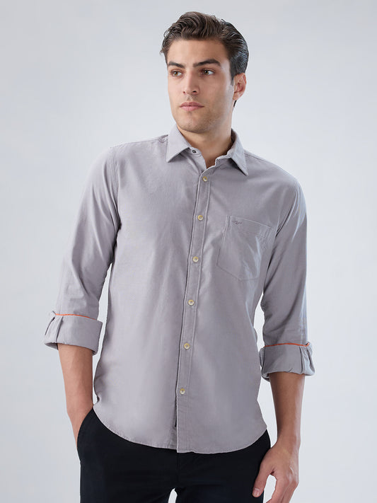 Park Avenue Grey Casual Shirt