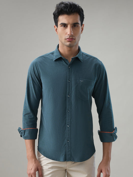 Park Avenue Blue Casual Shirt