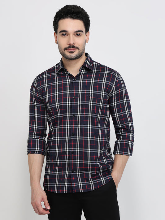 Park Avenue Blue Casual Shirt