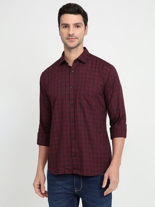 Park Avenue Maroon Shirt 