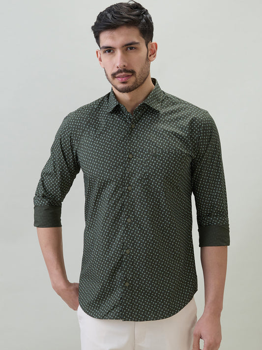 Park Avenue Green Shirt