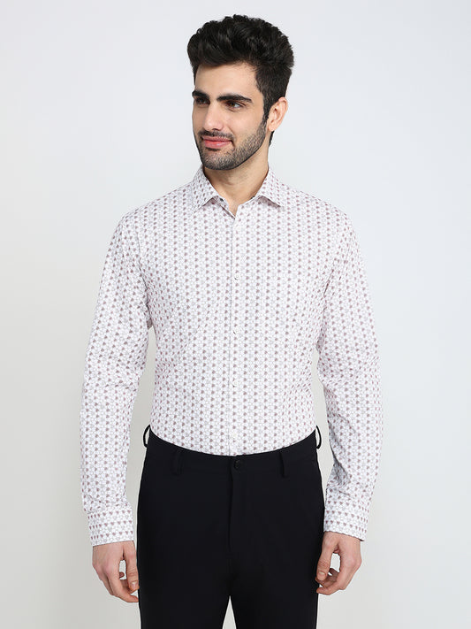 Park Avenue Maroon Casual Shirt 