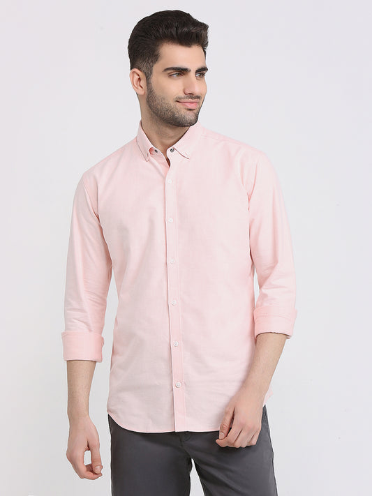 Park Avenue Orange Casual Shirt 