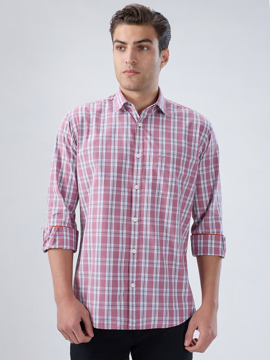 Park Avenue Red Casual Shirt
