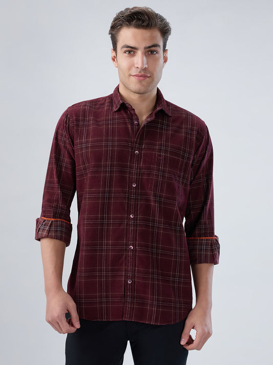Park Avenue Brown Casual Shirt