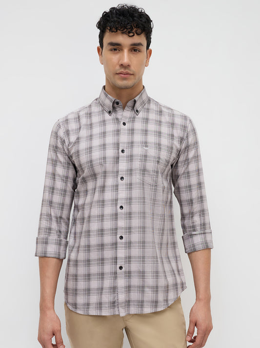 Park Avenue Grey Casual Shirt