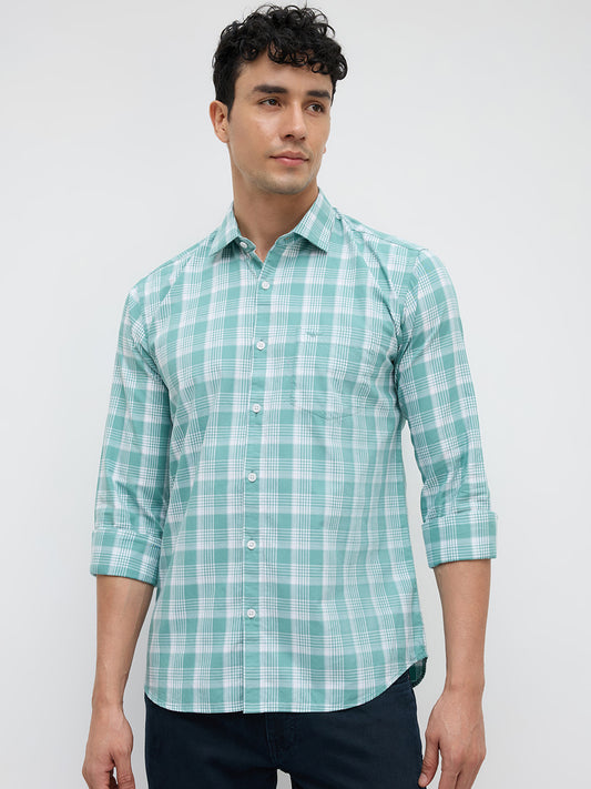 Park Avenue Green Casual Shirt