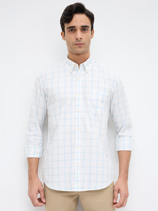 Park Avenue Blue Casual Shirt