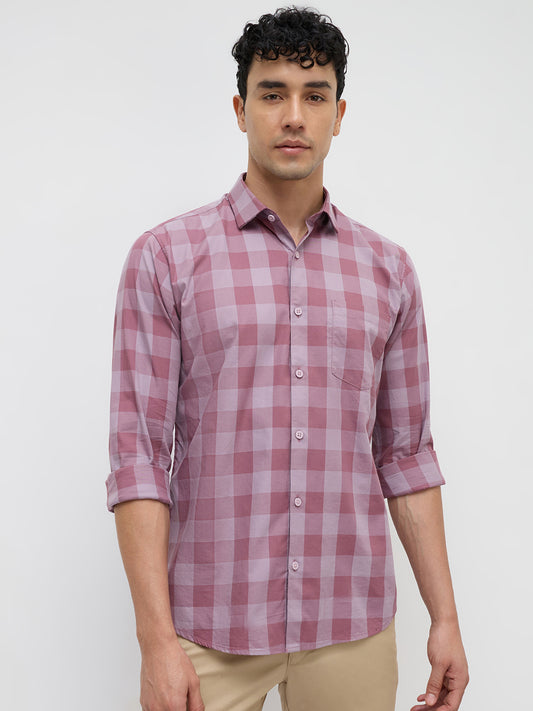 Park Avenue Red Casual Shirt